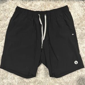 Vuori Black Athletic Shorts 9”